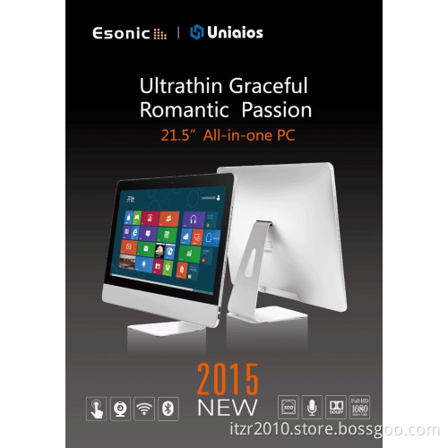 18.5" All in One Compture Aio PC, All in One PC, Aio Computer with Intel Quad Core 2.5g CPU